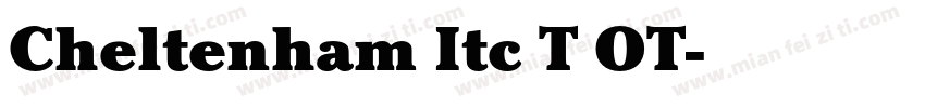 Cheltenham Itc T OT字体转换